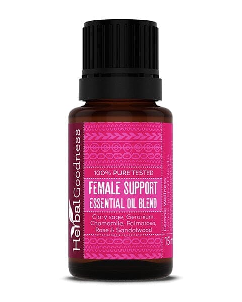 Essential Oil Blend - Natural - 15ml - Herbal Goodness Body Care Herbal Goodness Female Support Essential Oil Blend - Herbal Blend - 15ml - Female Health - Herbal Goodness 