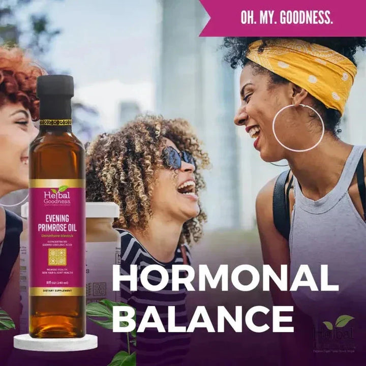 Evening Primrose Oil (Oenothera Biennis) - 12oz - Skin & Mood Liquid Extract Herbal Goodness 