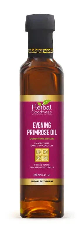 Evening Primrose Oil Oenothera biennis (Concentrated gamma-linolenic acid) - 8oz Liquid Extract Herbal Goodness 