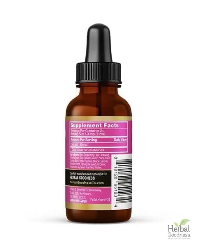 Female Support - 15X Liquid Extract - Female Hormone Balance Liquid Extract Herbal Goodness 