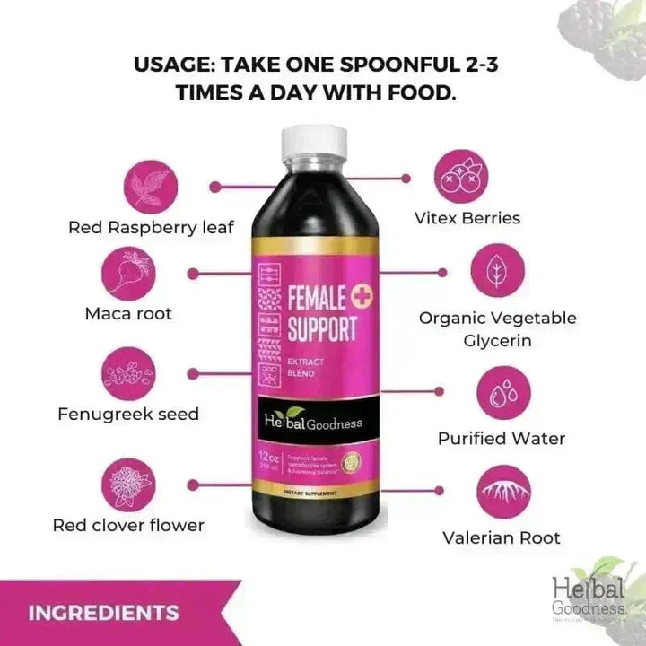 Female Support - Liquid Extract- Herbal Goodness Liquid Extract Herbal Goodness 