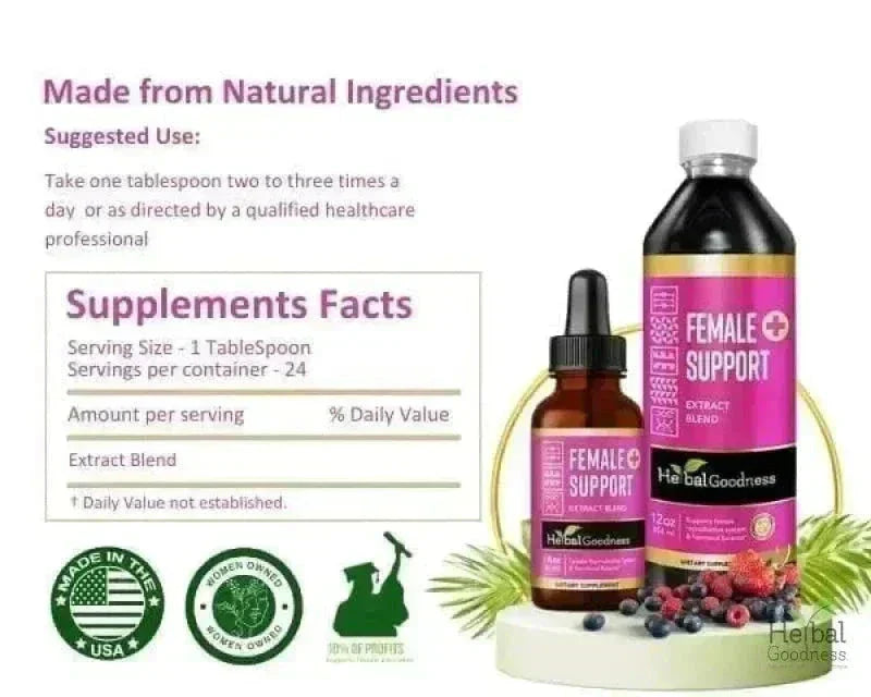 Female Support - Liquid Extract- Herbal Goodness Liquid Extract Herbal Goodness 