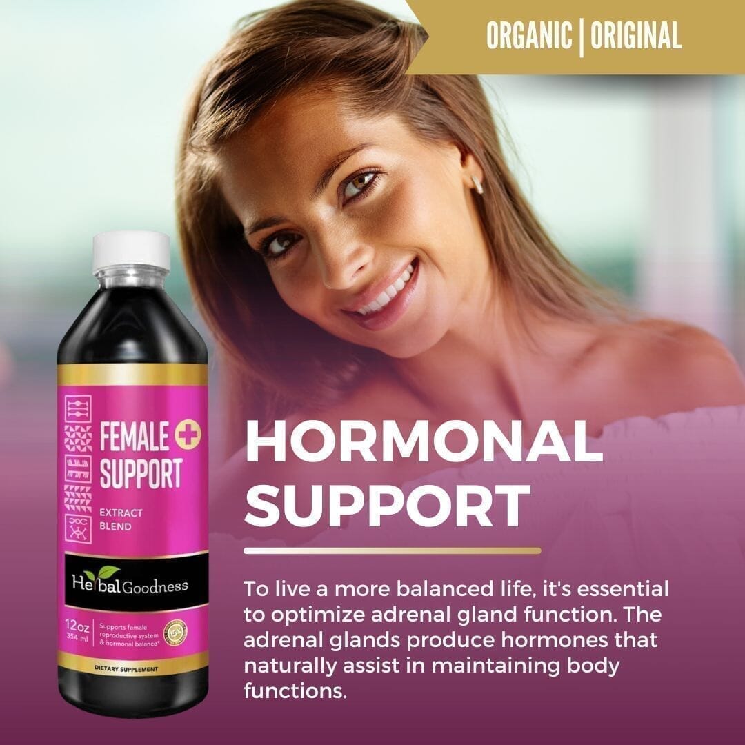 Female Support - Liquid Tincture - PMS & Hormonal Support, Female Health - Herbal Goodness Liquid Extract Herbal Goodness 