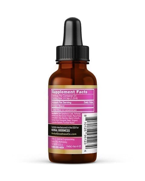 Female Support - Liquid Tincture - PMS & Hormonal Support, Female Health - Herbal Goodness Liquid Extract Herbal Goodness 