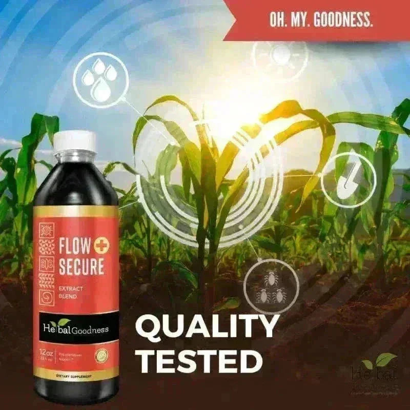 Flow Secure - 1oz 15X Liquid Extract - Female Hormone & Menstrual Aid Liquid Extract Herbal Goodness 