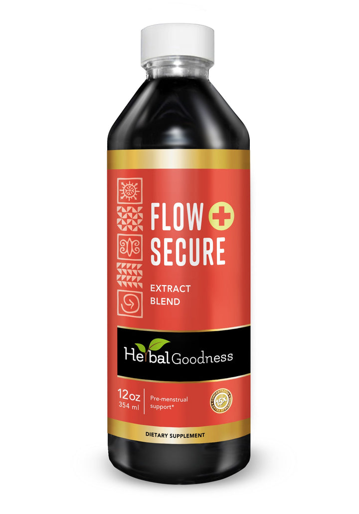 Flow Secure Plus - Liquid Tincture - Female Health - Herbal Goodness Buy Liquid Extract