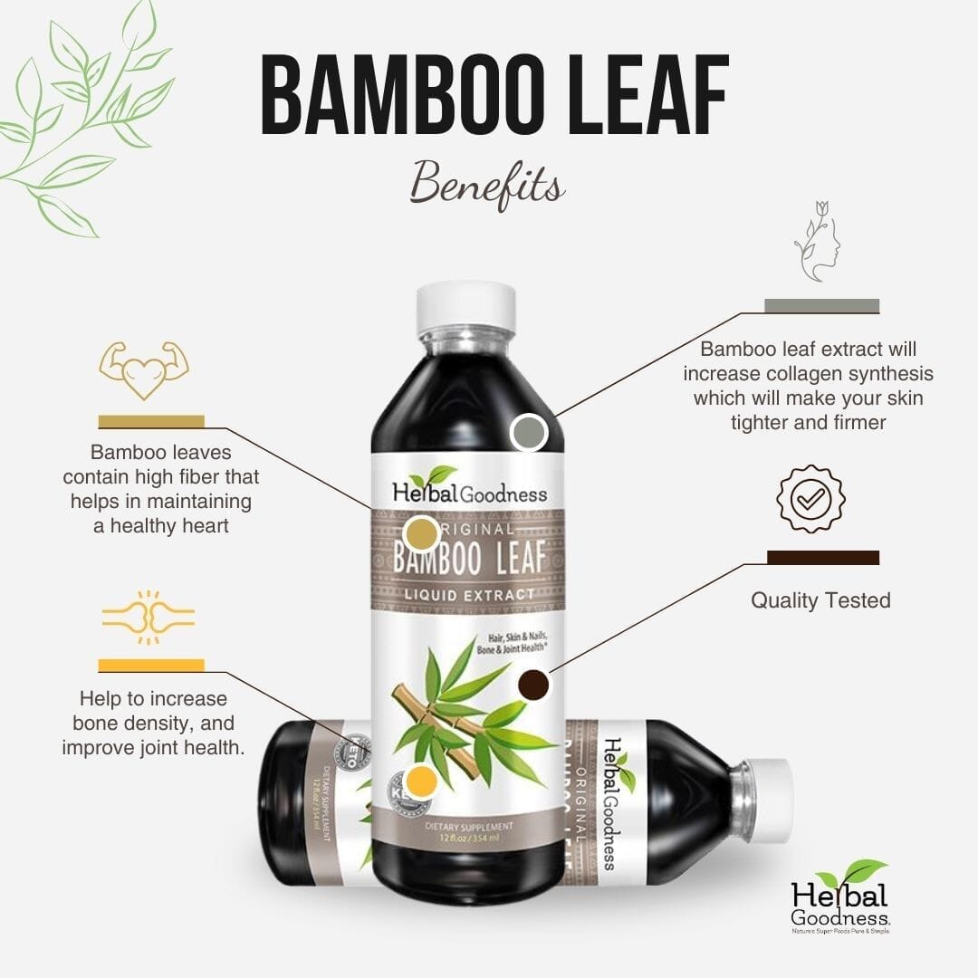 Bamboo Leaf Extract- Liquid Extract Liquid Extract Herbal Goodness 