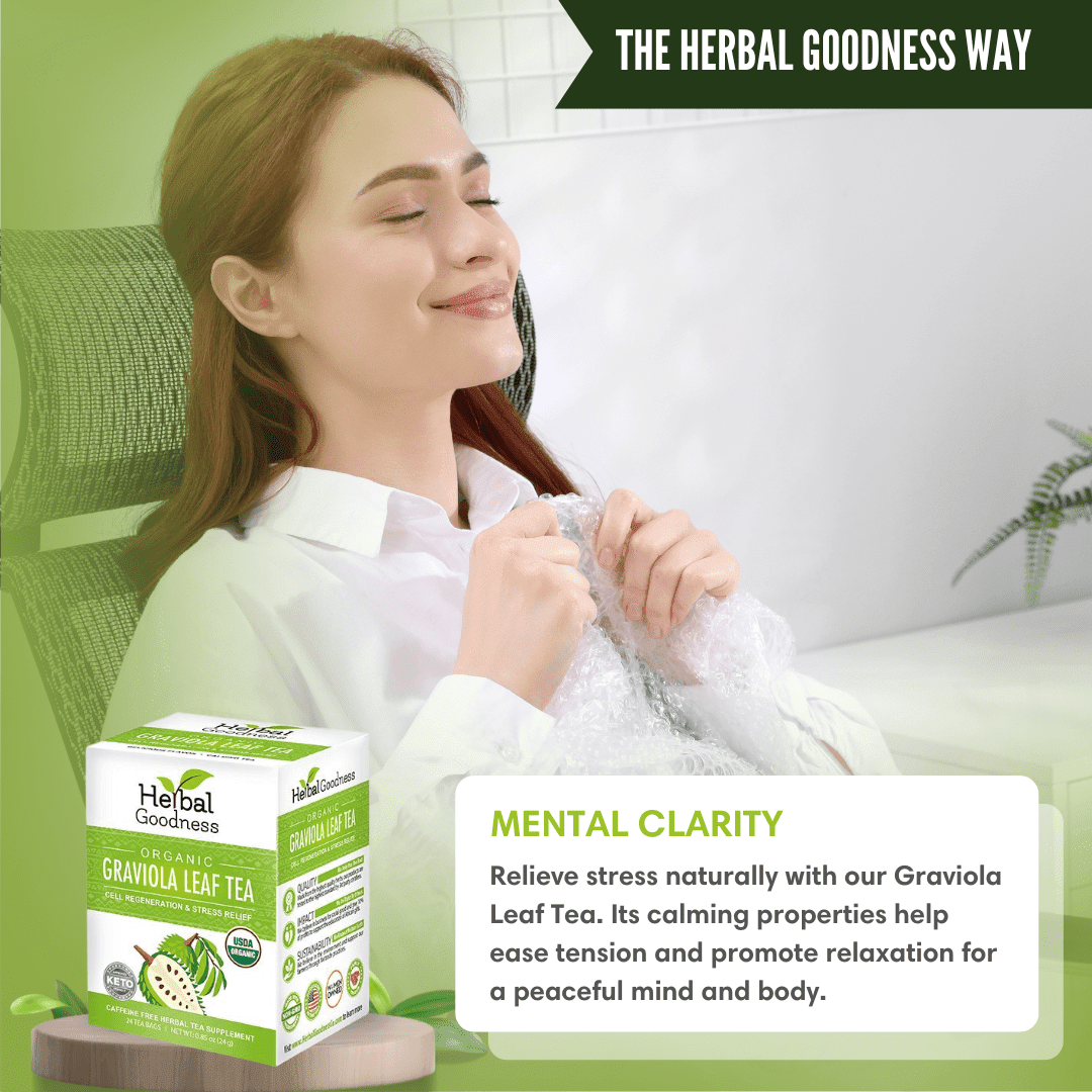 Graviola Soursop Leaf Extract – 10X 60/600mg Capsules - Cell Renew & Immunity Capsules Herbal Goodness 