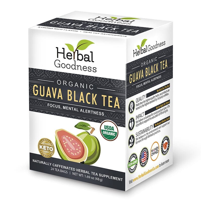 Guava Black Tea - Organic 24/2g Tea bags - Clarity, Focus & Mental Alertness Tea & Infusions Herbal Goodness Guava Black Tea - Organic 24/2g Teabags 