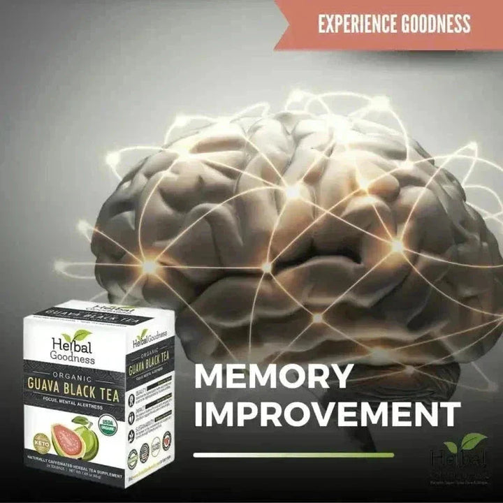 Guava Black Tea - Organic 24/2g Tea bags - Clarity, Focus & Mental Alertness Tea & Infusions Herbal Goodness 