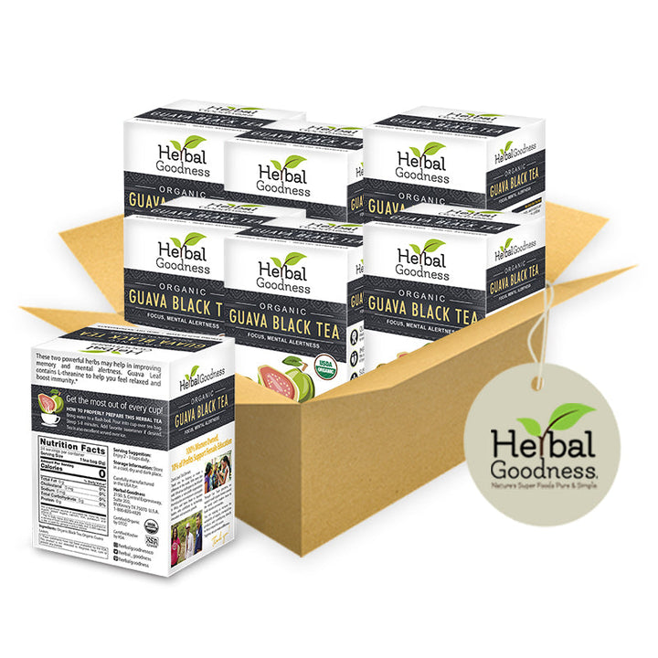 Guava Black Tea - Organic 24/2g - Mental Alertness - Herbal Goodness Buy Tea & Infusions