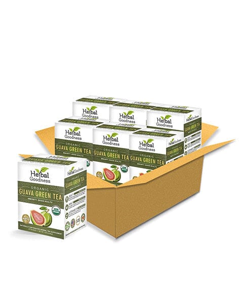 Guava Green Tea - 24/2g - Organic - Immunity & Brain Health - Herbal Goodness - Herbal Goodness