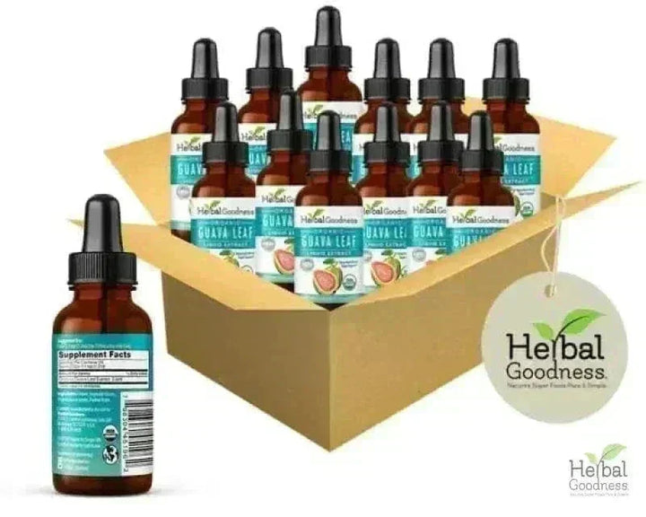 Guava Leaf Extract - Organic Liquid Liquid Extract Herbal Goodness 1 oz Case(12) 