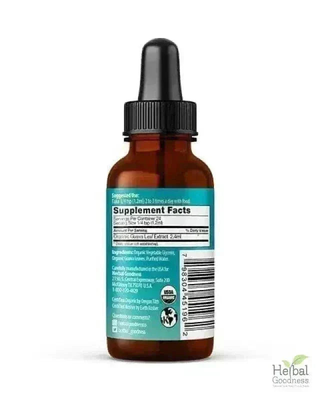 Guava Leaf Extract - Organic Liquid Liquid Extract Herbal Goodness 