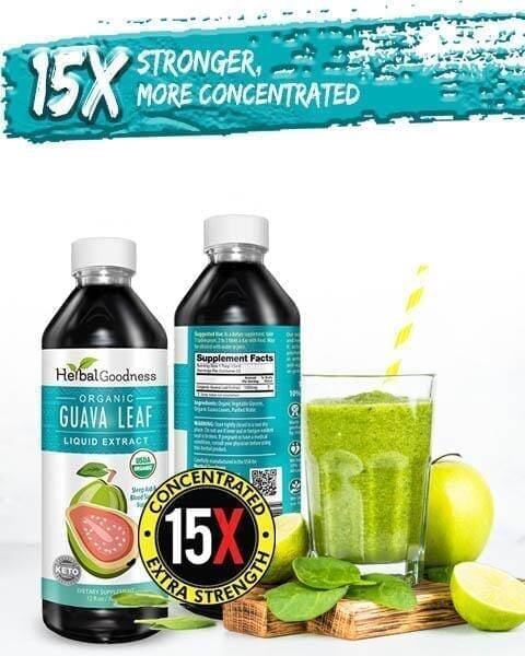 Guava Leaf Extract - Organic Liquid - Sleep & Relaxation - Herbal Goodness Liquid Extract Herbal Goodness 