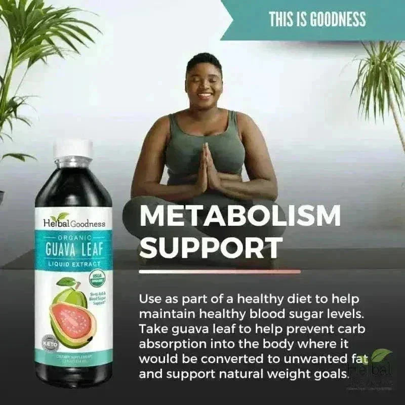 Guava Leaf - Organic 1oz 15X Liquid Extract - Immunity & Herbal Health Liquid Extract Herbal Goodness 