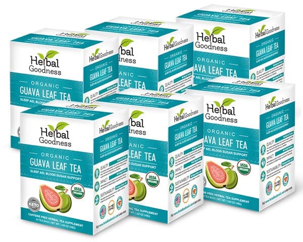 Guava Leaf Tea - Organic - Tea 24/2g - Sleep Aid & Blood Sugar Support - Herbal Goodness - Herbal Goodness