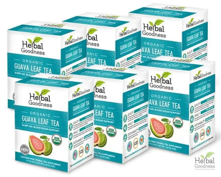 Guava Leaf Tea - Organic - Tea 24/2g - Sleep Aid & Blood Sugar Support - Herbal Goodness - Herbal Goodness