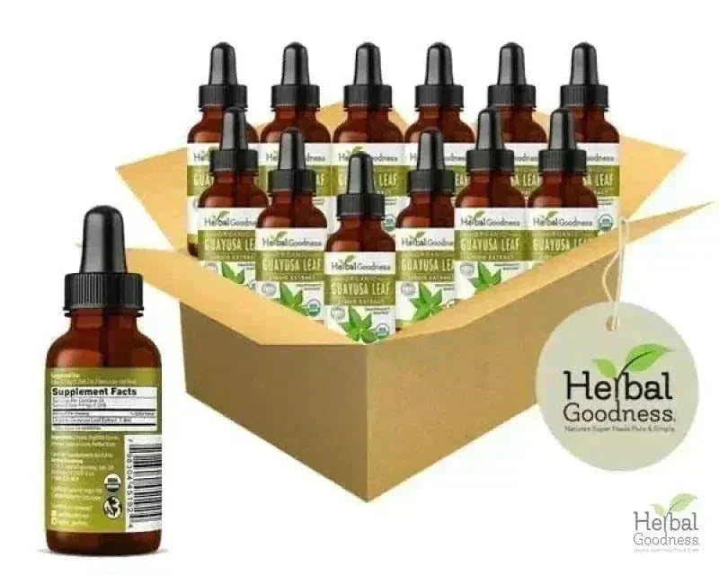 Guayusa Leaf Extract - Organic - Liquid Liquid Extract Herbal Goodness 1 oz Case(12) 