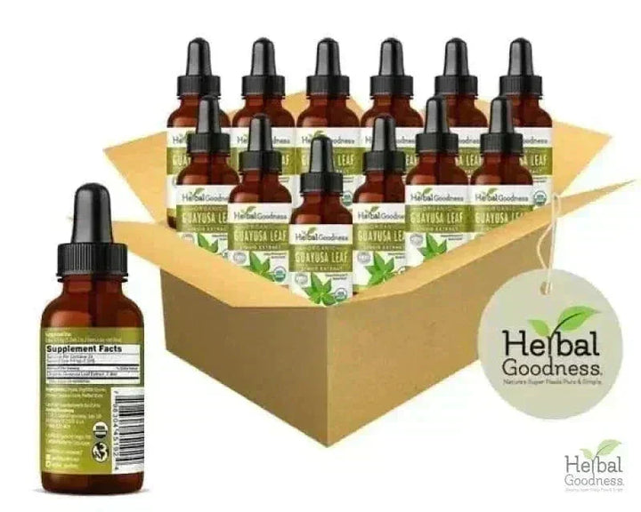 Guayusa Leaf Extract - Organic - Liquid Liquid Extract Herbal Goodness 1 oz Case(12) 