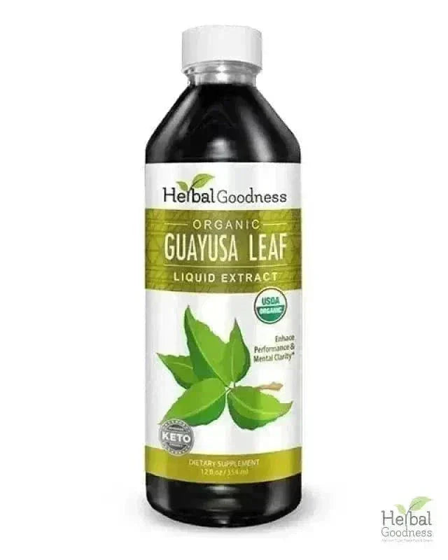 Guayusa Leaf Extract - Organic - Liquid Liquid Extract Herbal Goodness 12oz 