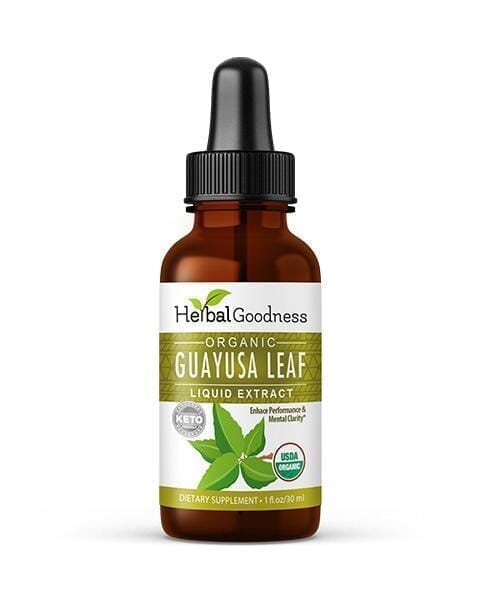 Guayusa Leaf Extract - Organic - Liquid - Energy, Focus & Alertness - Herbal Goodness Liquid Extract Herbal Goodness 1oz 