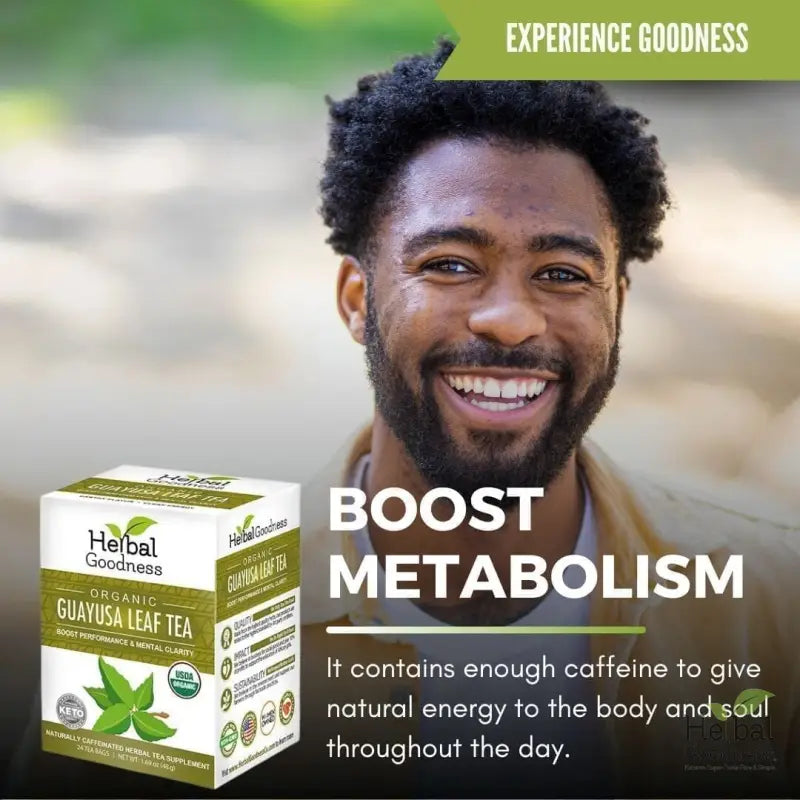 Guayusa Leaf Extract Tea - Organic 24/2g - Energy &amp; Focus Support - Herbal Goodness Tea &amp; Infusions Herbal Goodness 