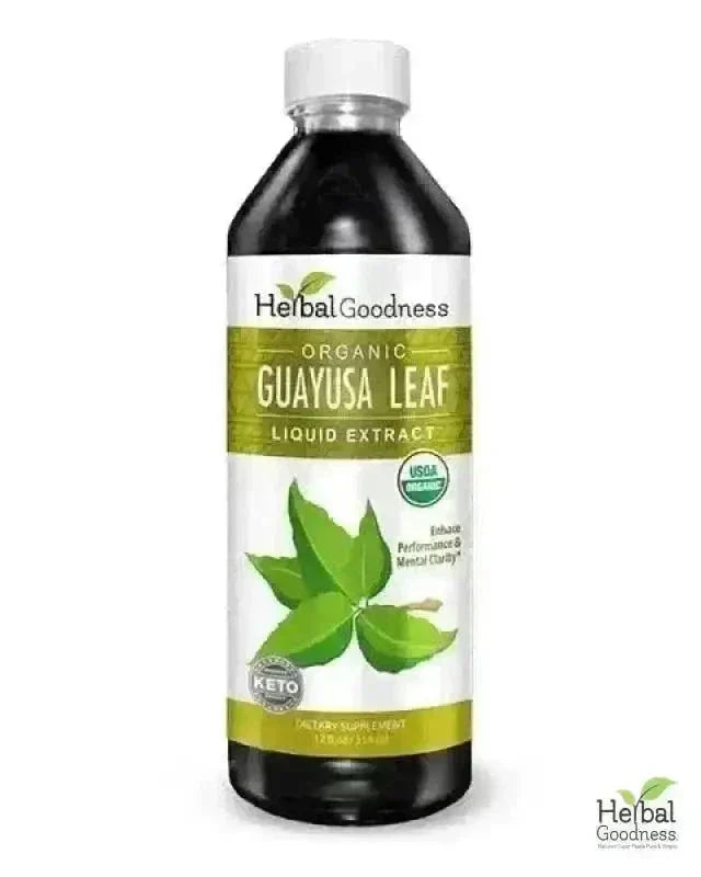 Guayusa Leaf - Organic 1oz 15X Liquid Extract - Energy & Natural Caffeine Liquid Extract Herbal Goodness 12oz 