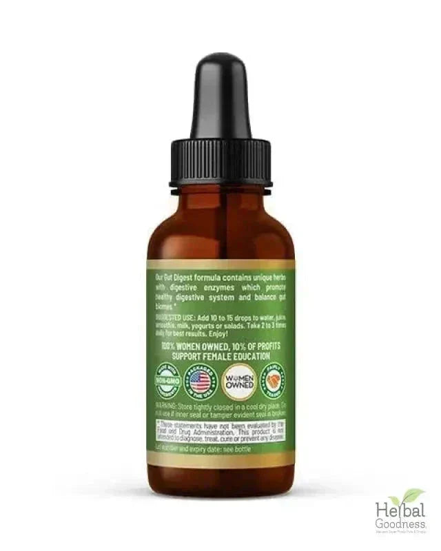 Gut Digest Plus - Organic 15X Liquid Extract - Gut & Immunity Liquid Extract Herbal Goodness 