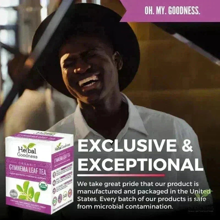 Gymnema Leaf Extract - Organic - Tea 24/2g Tea & Infusions Herbal Goodness 