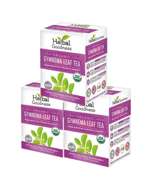 Gymnema Leaf Tea - Organic 24/2g Tea bags - Metabolism & Blood Sugar Tea & Infusions Herbal Goodness 3 Units 