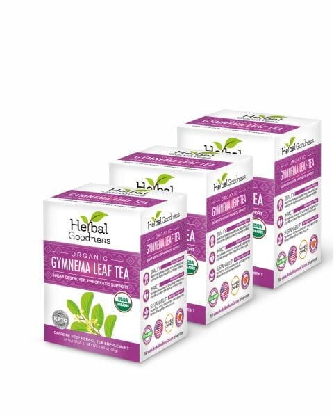 Gymnema (Sylvestre) Leaf Extract - Organic - Tea 24/2g - Gut Support & Sugar Regulator - Herbal Goodness Tea & Infusions Herbal Goodness 