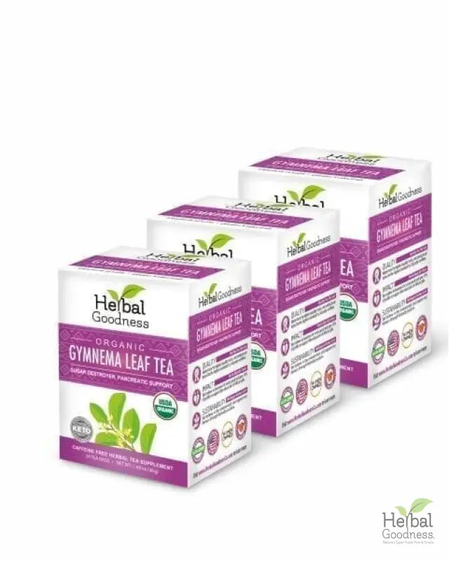 Gymnema (Sylvestre) Leaf Extract - Organic - Tea 24/2g - Gut Support & Sugar Regulator - Herbal Goodness Tea & Infusions Herbal Goodness 