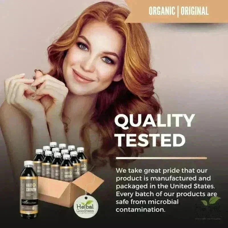 Hair Growth - 15X Liquid Extract - Hair & Follicles Liquid Extract Herbal Goodness 