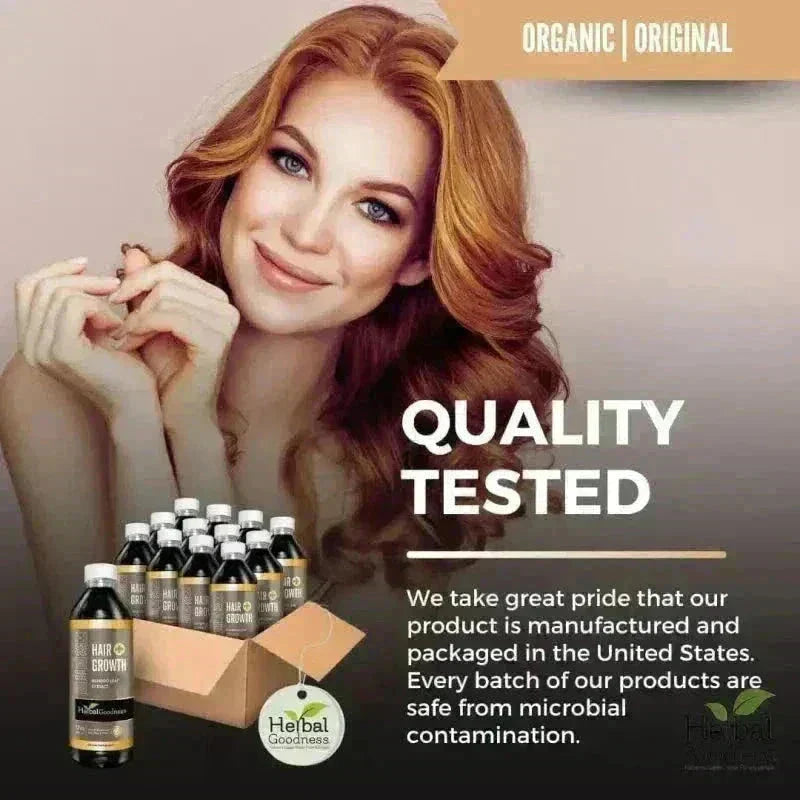 Hair Growth Plus - Organic - Liquid Tincture Liquid Extract Herbal Goodness 