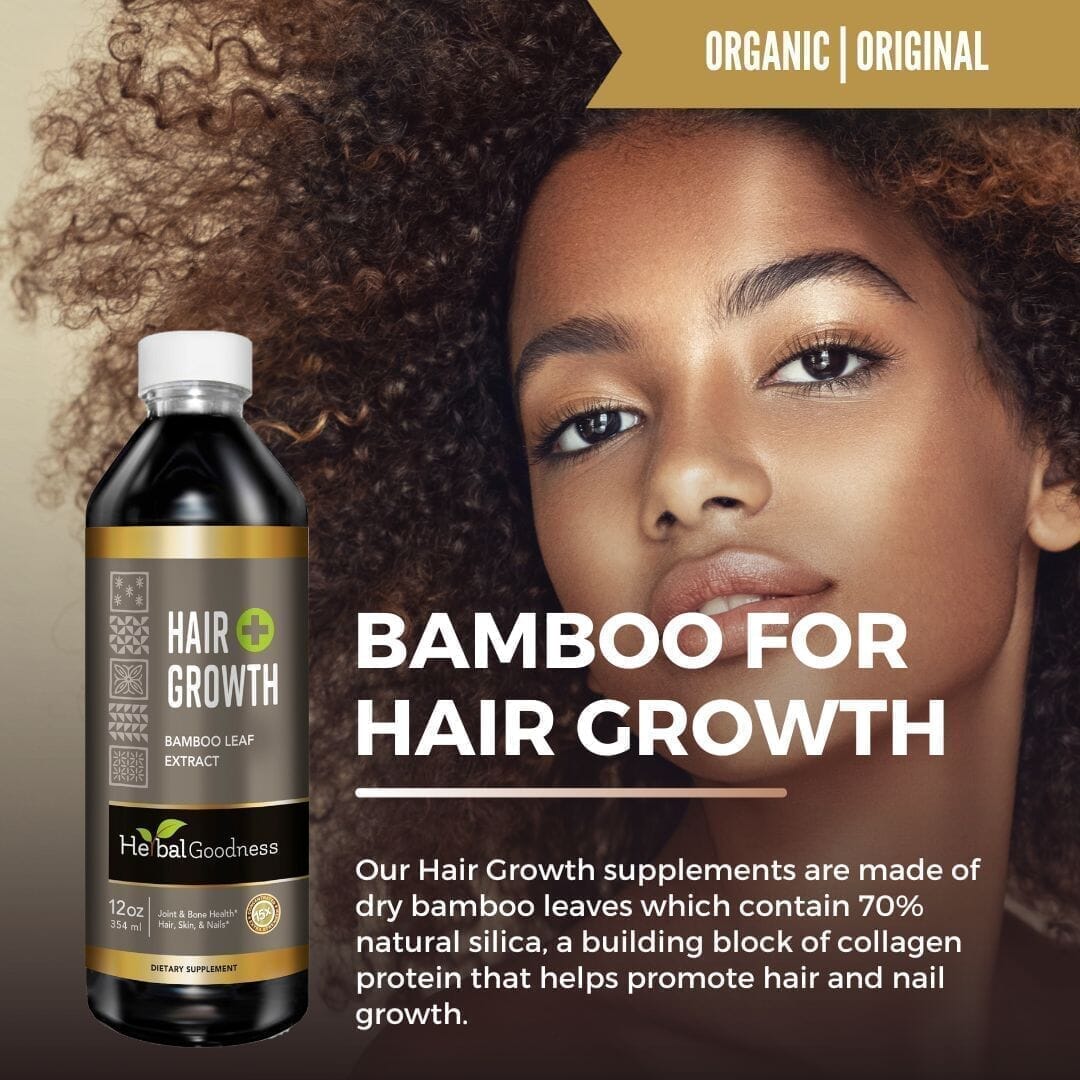 Hair Growth Plus - Organic - Liquid Tincture - Thicker Healthier Hair - Herbal Goodness Liquid Extract Herbal Goodness 