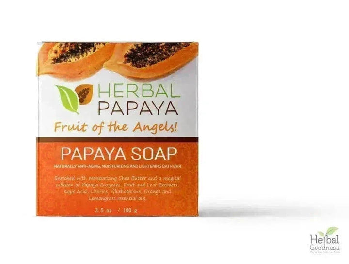 Herbal Papaya Bath Soap - 2 bars/3.5oz Body Care Herbal Goodness 