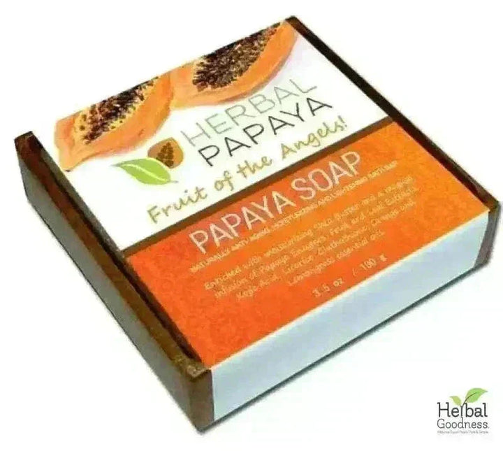 Herbal Papaya Bath Soap - 2 bars/3.5oz Body Care Herbal Goodness 