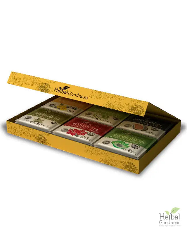 Herbal Tea Gift Set – Wellness Tea Gift Variety Collection - Organic 24 Teabags - Herbal Goodness