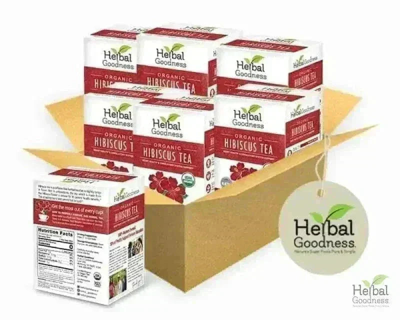 Hibiscus Tea - Organic - 24/2g - Great Taste, Immunity Boost Tea & Infusions Herbal Goodness Buy Case Qty (6) 