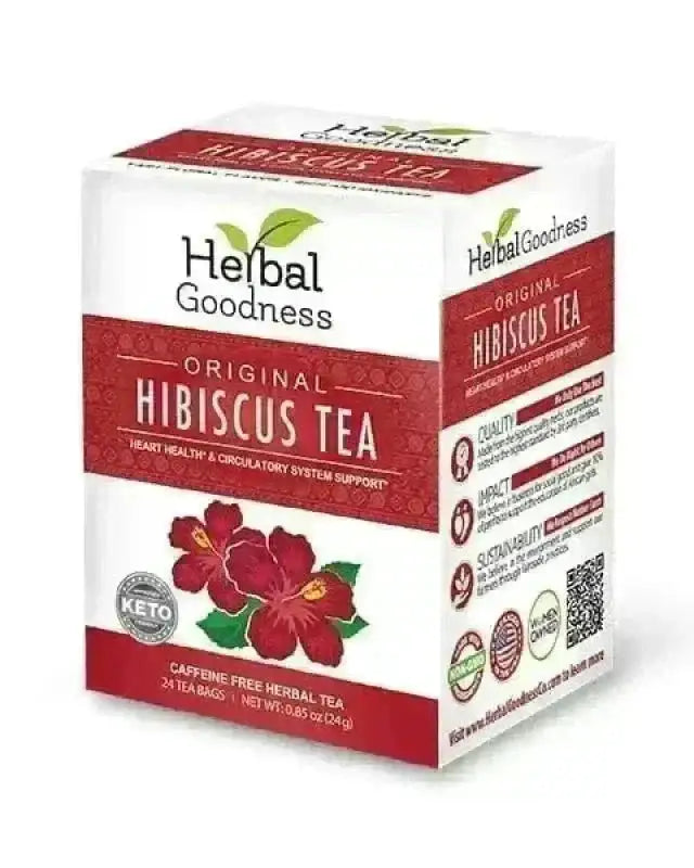 Hibiscus Tea - Organic 24/2g Tea bags - Heart Health Tea &amp; Infusions Herbal Goodness Unit 