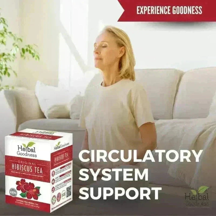 Hibiscus Tea - Organic - 24/2g - Great Taste, Immunity Boost Tea & Infusions Herbal Goodness 