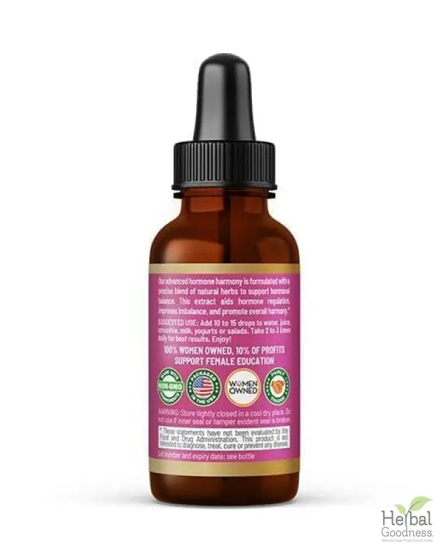 Hormone Harmony - 15X Liquid Extract - Female Menopausal Aid Liquid Extract Herbal Goodness 