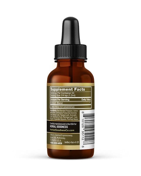 Immune Boost - 1oz 15X Liquid Extract - Immunity & Gut Liquid Extract Herbal Goodness 