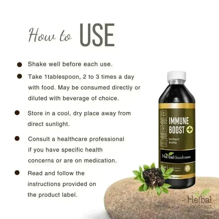Immune Boost Plus Liquid Extract - Herbal Goodness Liquid Extract Herbal Goodness 