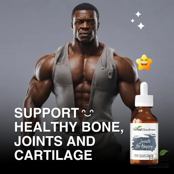 Joints Be Happy 2fl.oz - Plant Based - Dietary Supplement,  support healthy bone, joints and cartilage - Herbal Goodness - Herbal Goodness