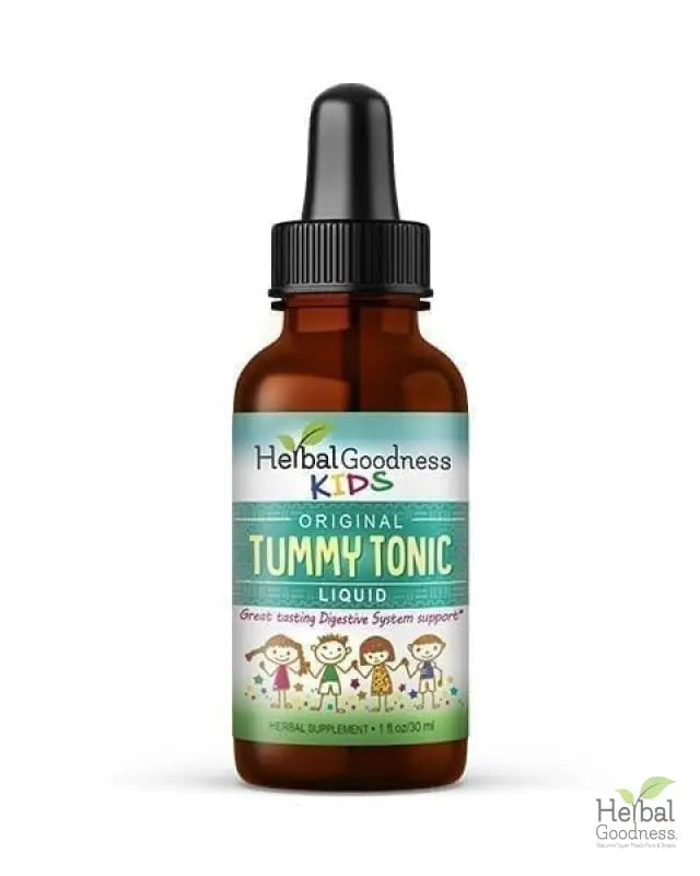 Kids Collection - Focus, Calm, Sleep, Tummy and Immune Support - Liquid Extract- 1oz - Herbal Goodness Liquid Extract Herbal Goodness Kids Tummy Tonic -1oz 