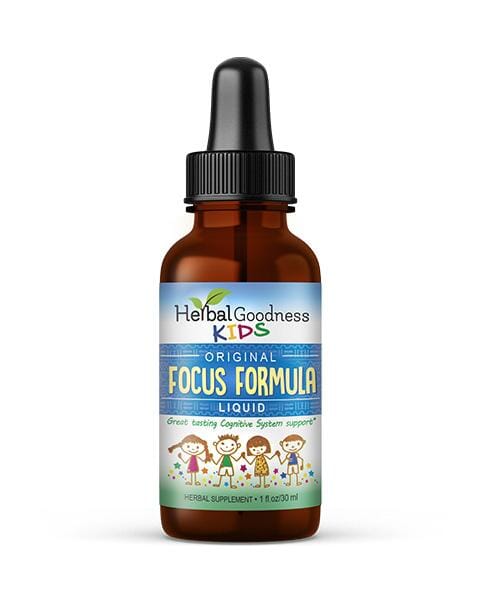 Kids Collection - Liquid Extract- 1oz - Herbal Goodness Liquid Extract Herbal Goodness Kids Focus Formula-1oz 