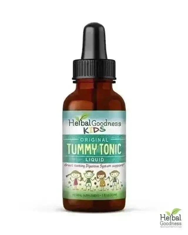 Kids Plant-Based Supplements - Organic 1oz 15X Liquid Extract - Focus, Calm, Sleep, Tummy Liquid Extract Herbal Goodness Tummy Tonic 