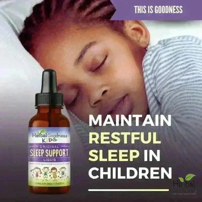 Kids Plant-Based Supplements - Organic 1oz 15X Liquid Extract - Focus, Calm, Sleep, Tummy Liquid Extract Herbal Goodness 